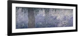 Waterlilies: Morning with Weeping Willows, 1914-18 (Right Section)-Claude Monet-Framed Giclee Print