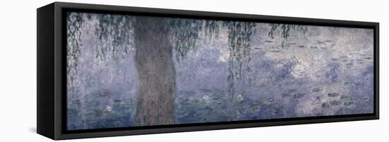 Waterlilies: Morning with Weeping Willows, 1914-18 (Right Section)-Claude Monet-Framed Stretched Canvas