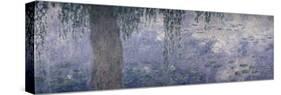 Waterlilies: Morning with Weeping Willows, 1914-18 (Right Section)-Claude Monet-Stretched Canvas