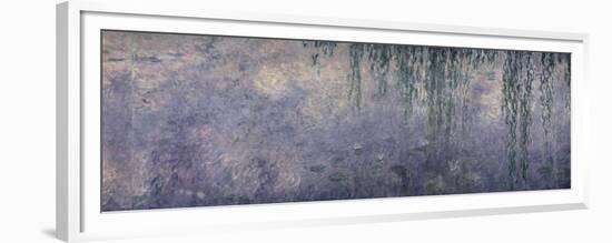 Waterlilies: Morning with Weeping Willows, Detail of Central Section, 1914-18-Claude Monet-Framed Premium Giclee Print