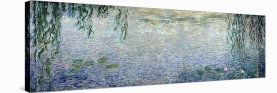 Waterlilies: Morning with Weeping Willows, Detail of the Central Section, 1915-26-Claude Monet-Stretched Canvas