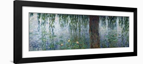 Waterlilies: Morning with Weeping Willows, Detail of the Left Section, 1915-26-Claude Monet-Framed Giclee Print