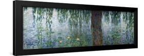 Waterlilies: Morning with Weeping Willows, Detail of the Left Section, 1915-26-Claude Monet-Framed Giclee Print