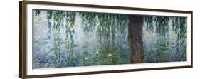 Waterlilies: Morning with Weeping Willows, Detail of the Left Section, 1915-26-Claude Monet-Framed Giclee Print