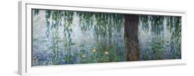 Waterlilies: Morning with Weeping Willows, Detail of the Left Section, 1915-26-Claude Monet-Framed Giclee Print