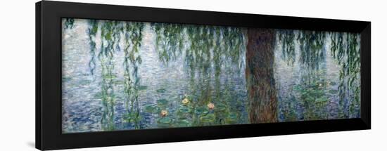Waterlilies: Morning with Weeping Willows, Detail of the Left Section, 1915-26-Claude Monet-Framed Premium Giclee Print
