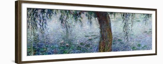 Waterlilies: Morning with Weeping Willows, Detail of the Right Section, 1915-26-Claude Monet-Framed Giclee Print