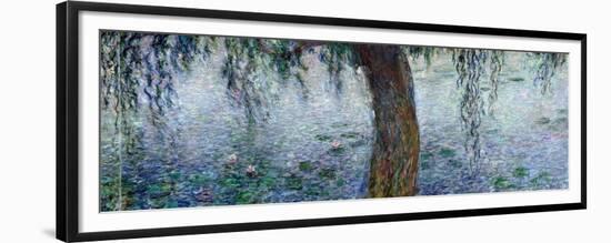 Waterlilies: Morning with Weeping Willows, Detail of the Right Section, 1915-26-Claude Monet-Framed Giclee Print