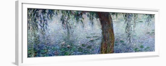 Waterlilies: Morning with Weeping Willows, Detail of the Right Section, 1915-26-Claude Monet-Framed Giclee Print