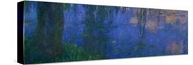 Waterlilies, Morning with Willows-Claude Monet-Stretched Canvas