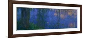 Waterlilies, Morning with Willows-Claude Monet-Framed Giclee Print