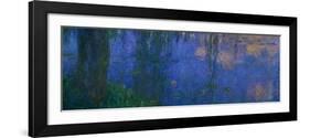 Waterlilies, Morning with Willows-Claude Monet-Framed Giclee Print