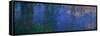 Waterlilies, Morning with Willows-Claude Monet-Framed Stretched Canvas