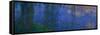 Waterlilies, Morning with Willows-Claude Monet-Framed Stretched Canvas