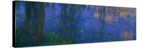 Waterlilies, Morning with Willows-Claude Monet-Stretched Canvas