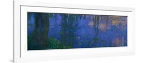 Waterlilies, Morning with Willows-Claude Monet-Framed Giclee Print