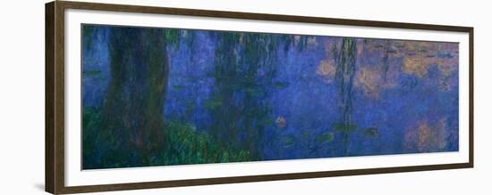 Waterlilies, Morning with Willows-Claude Monet-Framed Giclee Print