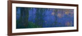 Waterlilies, Morning with Willows-Claude Monet-Framed Giclee Print