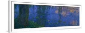 Waterlilies, Morning with Willows-Claude Monet-Framed Giclee Print