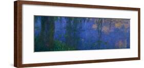 Waterlilies, Morning with Willows-Claude Monet-Framed Giclee Print