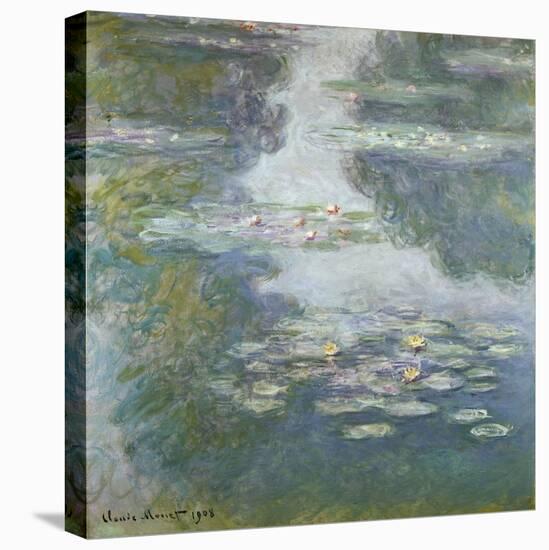 Waterlilies, Nympheas, 1908-Claude Monet-Stretched Canvas