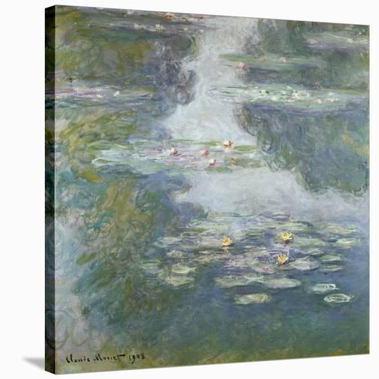 Waterlilies, Nympheas, 1908-Claude Monet-Stretched Canvas