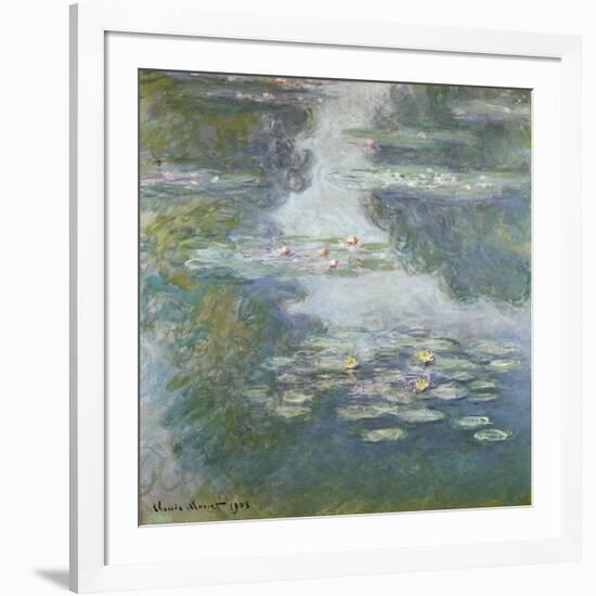 Waterlilies, Nympheas, 1908-Claude Monet-Framed Giclee Print