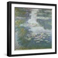 Waterlilies, Nympheas, 1908-Claude Monet-Framed Premium Giclee Print