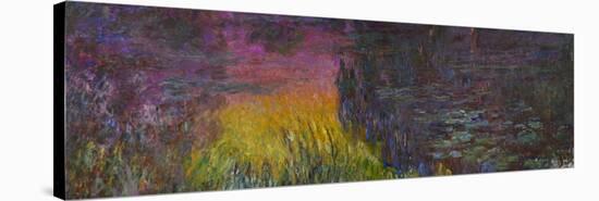 Waterlilies, Sunset-Claude Monet-Stretched Canvas