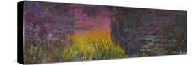 Waterlilies, Sunset-Claude Monet-Stretched Canvas