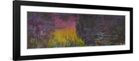 Waterlilies, Sunset-Claude Monet-Framed Giclee Print