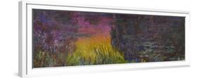 Waterlilies, Sunset-Claude Monet-Framed Giclee Print