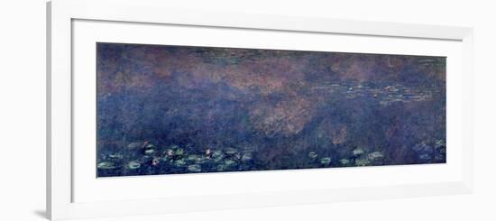 Waterlilies: Two Weeping Willows, Centre Left Section, 1914-18-Claude Monet-Framed Giclee Print