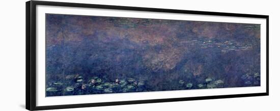 Waterlilies: Two Weeping Willows, Centre Left Section, 1914-18-Claude Monet-Framed Giclee Print