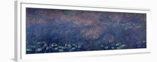 Waterlilies: Two Weeping Willows, Centre Left Section, 1914-18-Claude Monet-Framed Giclee Print