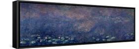 Waterlilies: Two Weeping Willows, Centre Left Section, 1914-18-Claude Monet-Framed Stretched Canvas