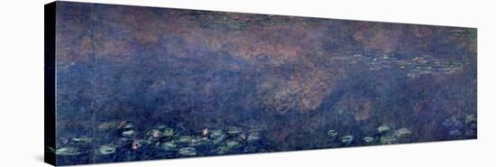 Waterlilies: Two Weeping Willows, Centre Left Section, 1914-18-Claude Monet-Stretched Canvas