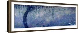 Waterlilies: Two Weeping Willows, Left Section, 1914-18-Claude Monet-Framed Giclee Print