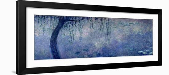 Waterlilies: Two Weeping Willows, Left Section, 1914-18-Claude Monet-Framed Giclee Print