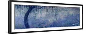 Waterlilies: Two Weeping Willows, Left Section, 1914-18-Claude Monet-Framed Giclee Print