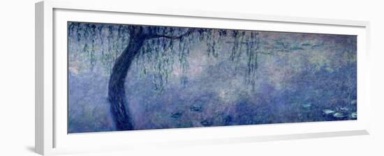 Waterlilies: Two Weeping Willows, Left Section, 1914-18-Claude Monet-Framed Giclee Print