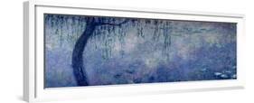 Waterlilies: Two Weeping Willows, Left Section, 1914-18-Claude Monet-Framed Giclee Print