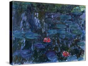 Waterlilies with Reflections of a Willow Tree, 1916-19-Claude Monet-Stretched Canvas