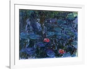 Waterlilies with Reflections of a Willow Tree, 1916-19-Claude Monet-Framed Giclee Print