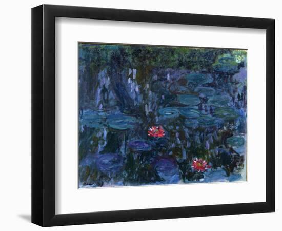 Waterlilies with Reflections of a Willow Tree, 1916-19-Claude Monet-Framed Premium Giclee Print