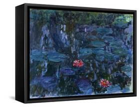 Waterlilies with Reflections of a Willow Tree, 1916-19-Claude Monet-Framed Stretched Canvas