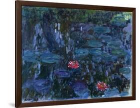 Waterlilies with Reflections of a Willow Tree, 1916-19-Claude Monet-Framed Giclee Print