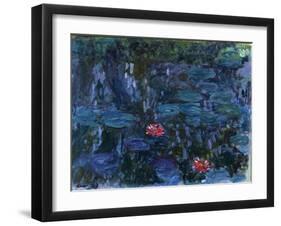 Waterlilies with Reflections of a Willow Tree, 1916-19-Claude Monet-Framed Giclee Print