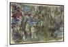 Waterlilies with Reflections of Willows, C.1920-Claude Monet-Framed Giclee Print