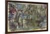 Waterlilies with Reflections of Willows, C.1920-Claude Monet-Framed Giclee Print